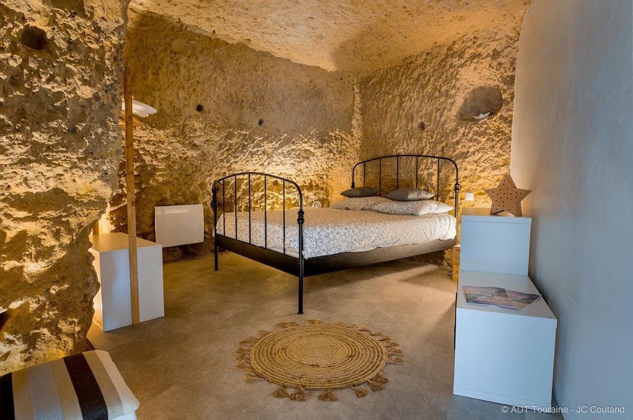 Вилла La Cavee Du Coteau, Petit Cocon Troglodytique Вувре Экстерьер фото